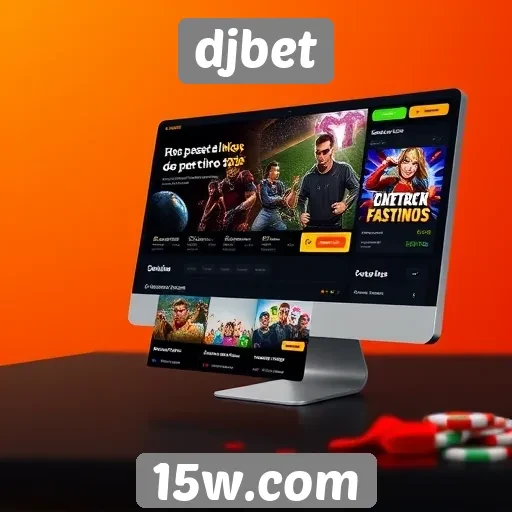interface do site djbet é intuitiva e responsiva